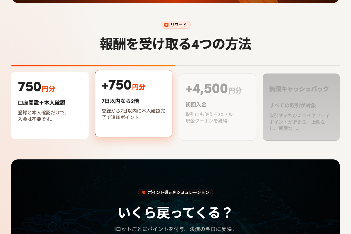 当サイト限定のOQtimaの特典ページ